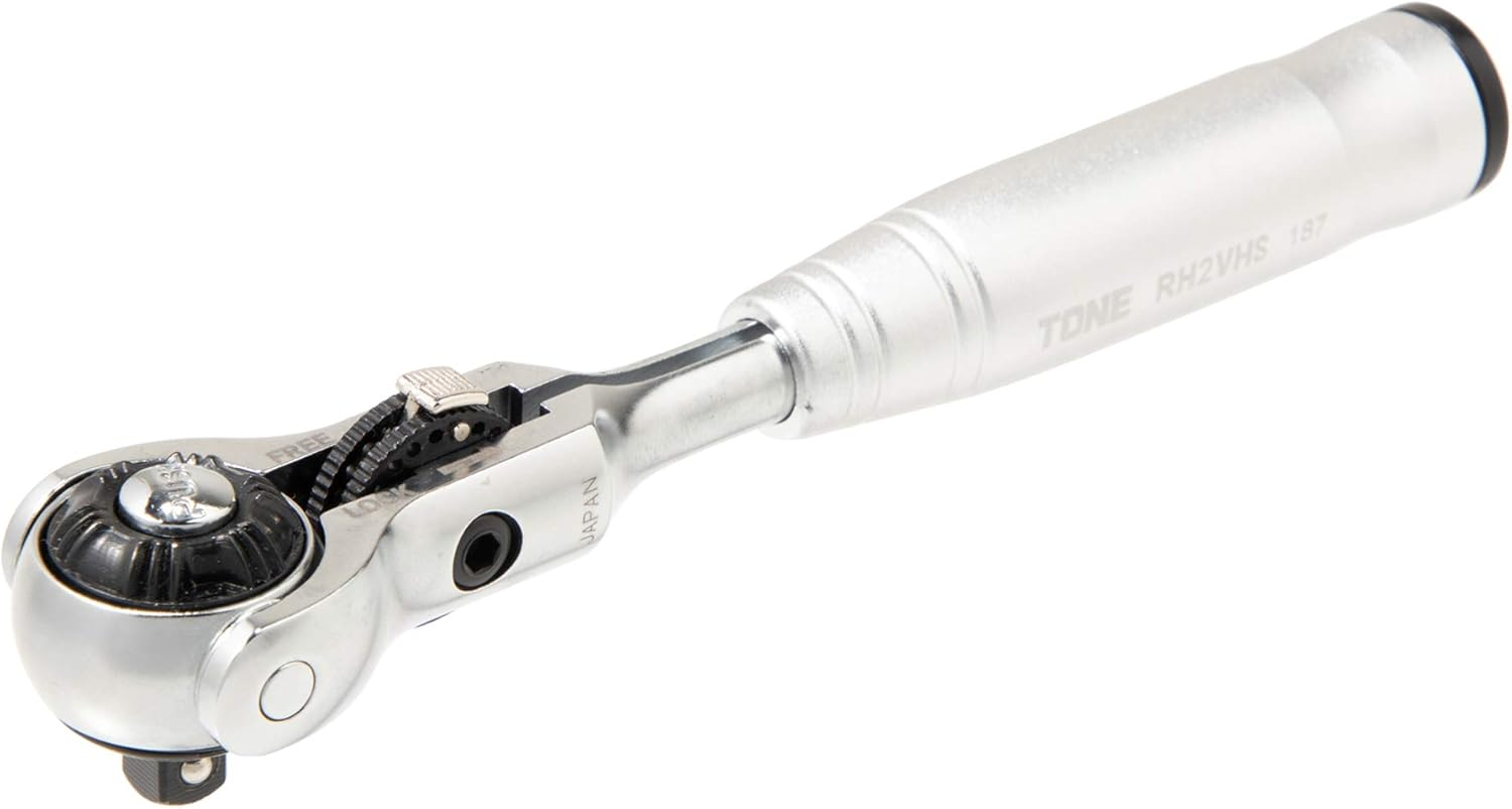 TONE Short Swivel Ratchet Handle (Hold Type) RH2VHS Drive 0.25 Inch (6.35 Mm) (1/4 Inch)