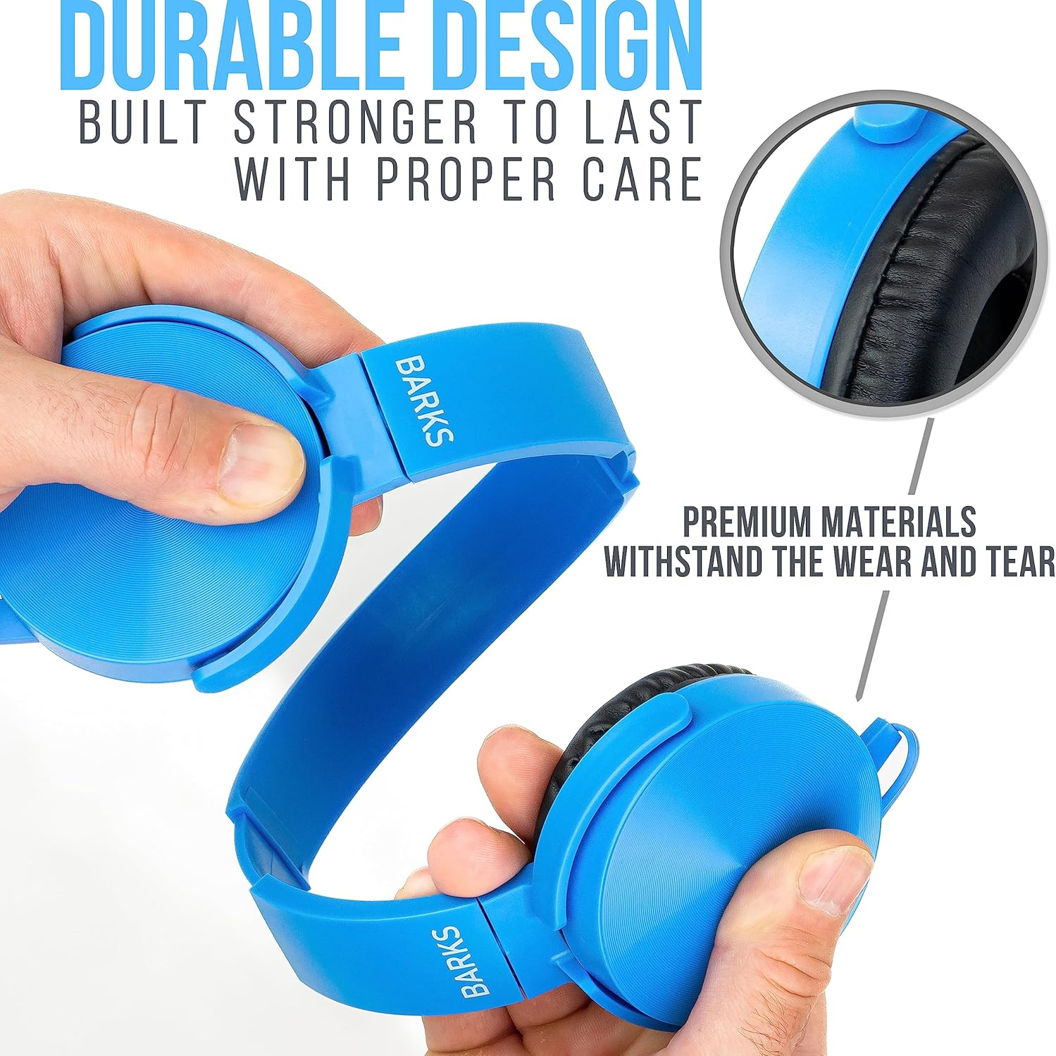 Bulk Classroom Headphones (10 Pack, Mixed Colors) - On-Ear Premium Student Bulk Headphones: Perfect for Kids K-12, Schools & Class Sets (Colorful, Durable, Noise Reducing, Comfortable, Easy-To-Clean) image number 3