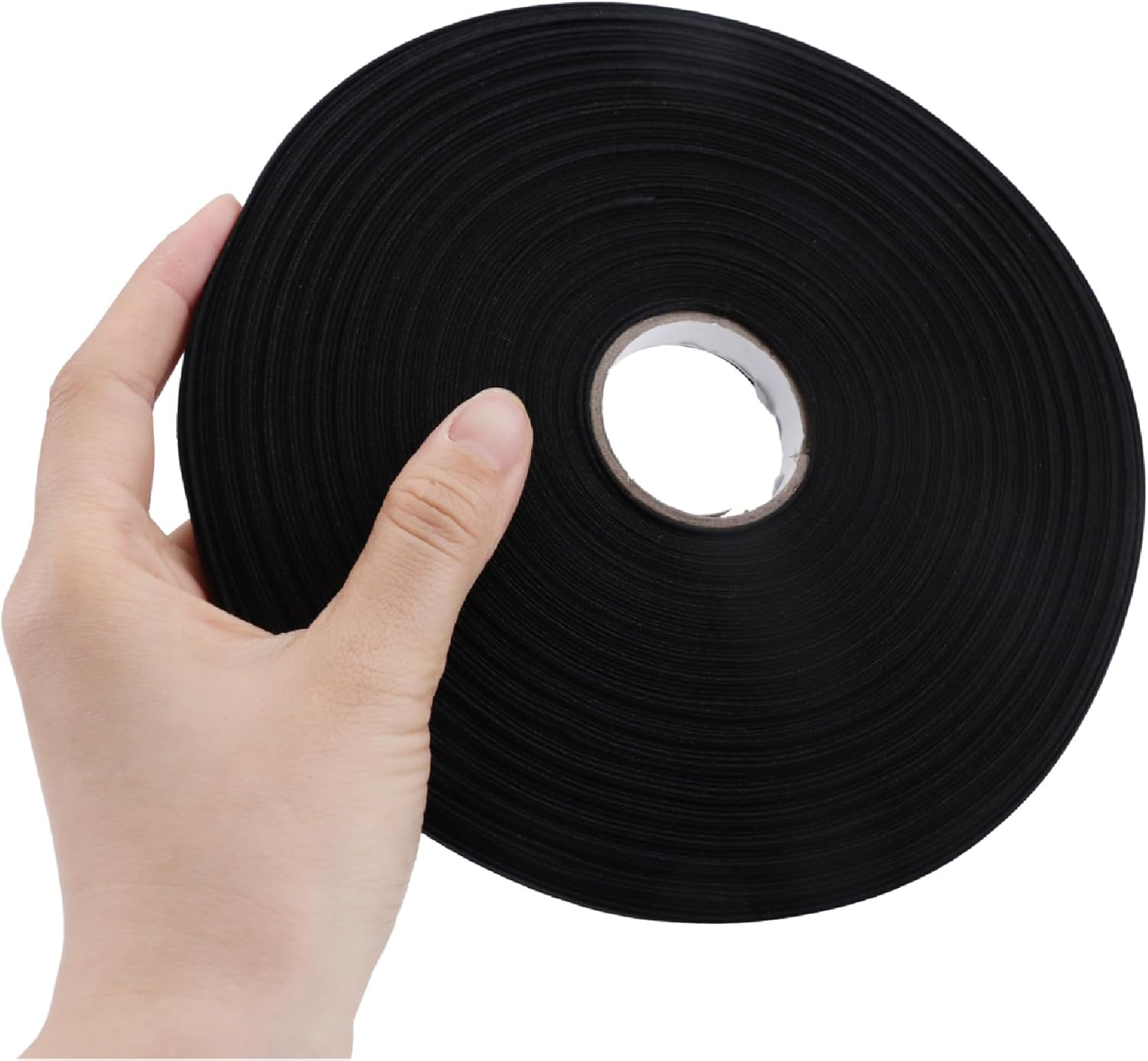 1/2 Inch Double Fold Bias Tape, 30 Yards Bias Binding Tape Fabric Tape for Sewing Piping Hemming Quilting Seaming(Black) image number 1