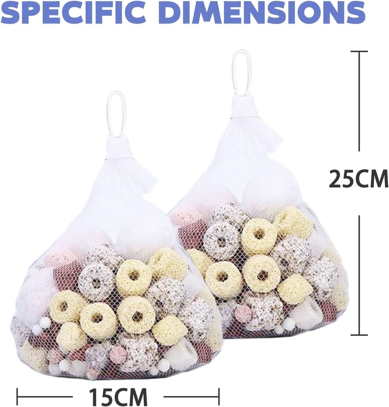 Aquarium Filter Media 12In1 Ceramic Bio Ball Filter Media 420Gx2Bag for Aquarium Fish Tank Pond Filter,Decorations, Accessories for Water Purification, Algae Prevention,And PH Stabilization image number 2