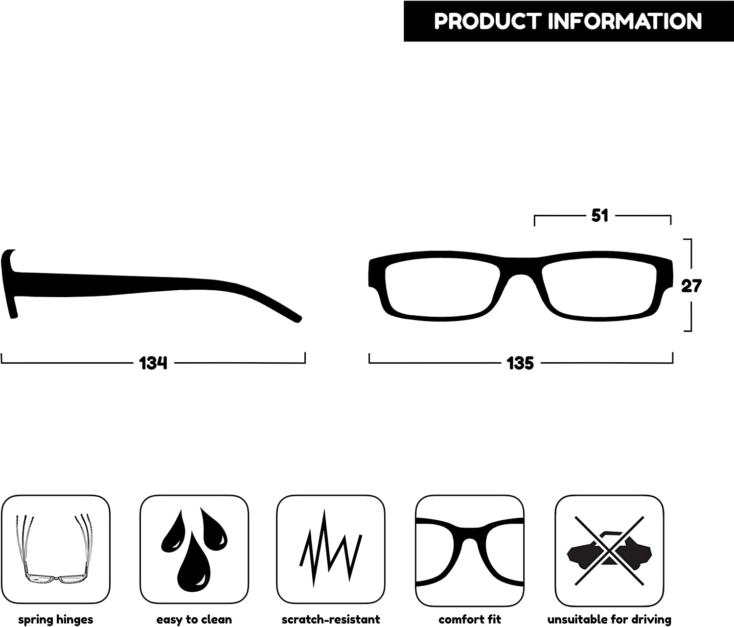 The Reading Glasses Company Black Brown Blue Grey Readers with Sun Reader Value 5 Pack Mens Womens RRRRS32-12372 +2.00 image number 4