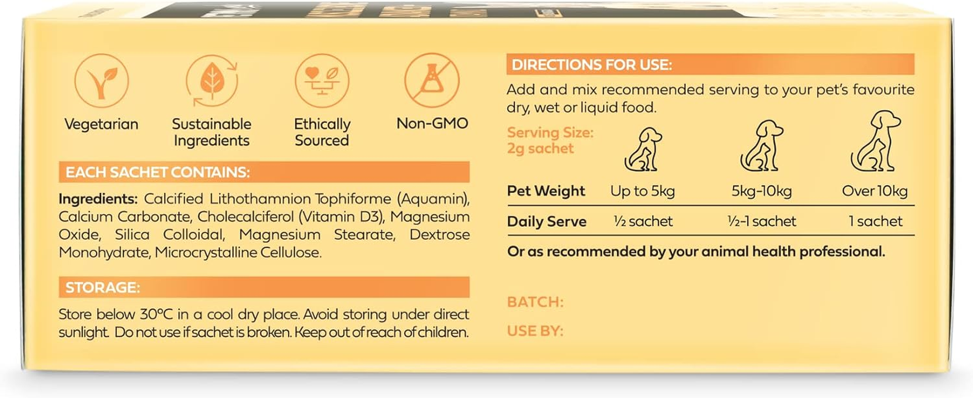 Premium Muscle & Bone Supplement for Dogs and Cats All Breeds & Sizes, Stimulate Bone & Muscle Growth, Promotes Strong Teeth, Australian Made, No Added Flavours Sachets (Up to 60 Servings) - Petmima image number 3