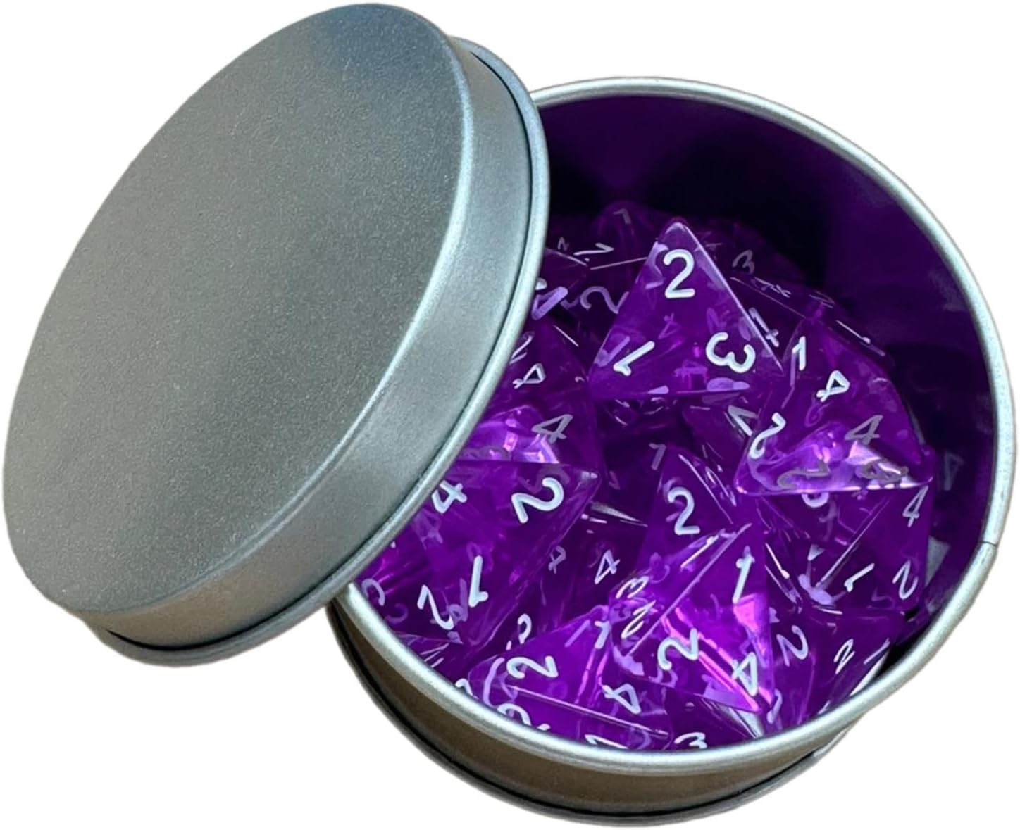 25 Count Pack of 4 Sided Dice Role Playing Game Dices Acrylic Polyhedral Dice Set D4 16Mm, Red