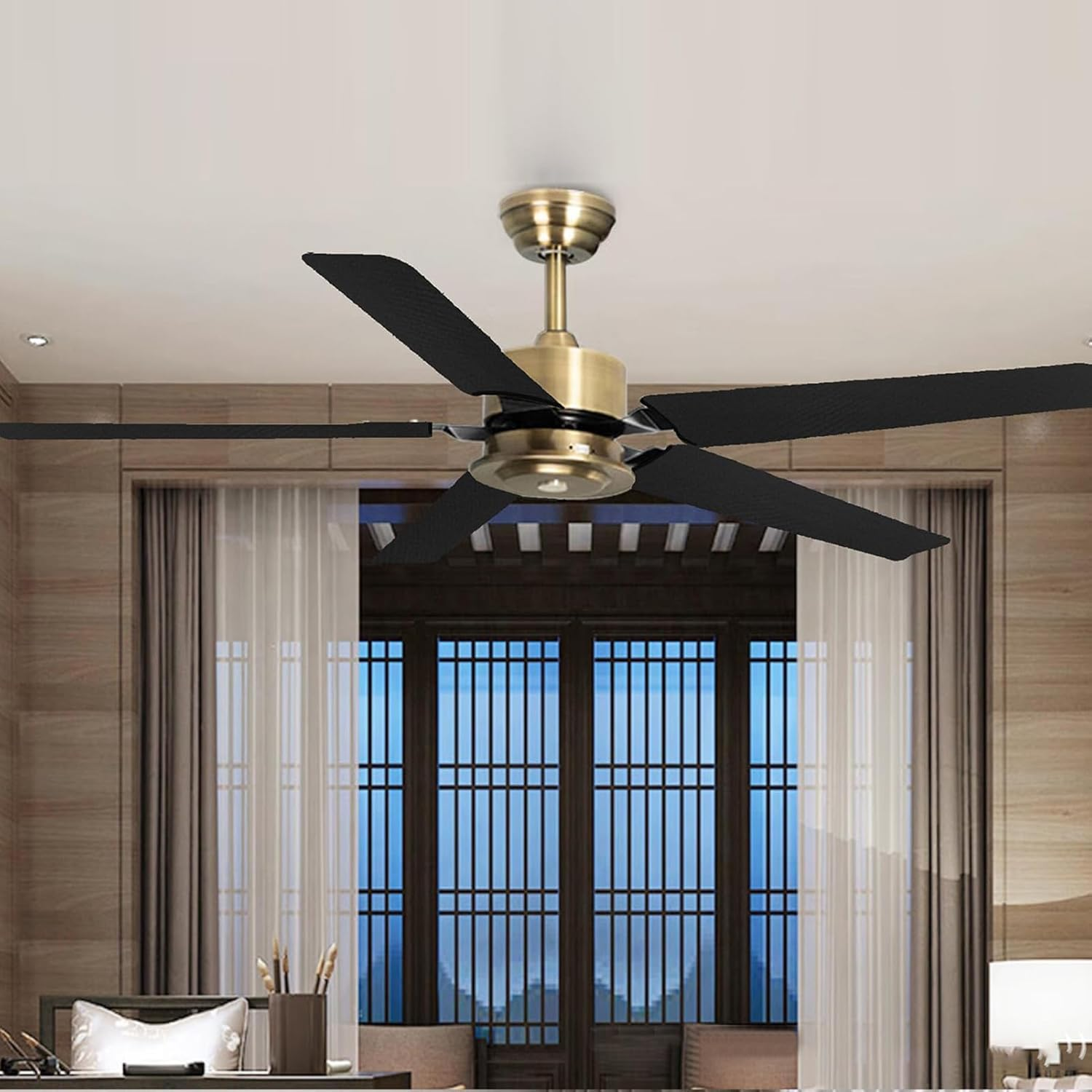 Fan Parts Covers, Electric Home Fan Protection, Waterproof Dustproof Replacement Protector for Indoor Home Barn Household Storage Bedroom Porch Living Room Garage image number 1