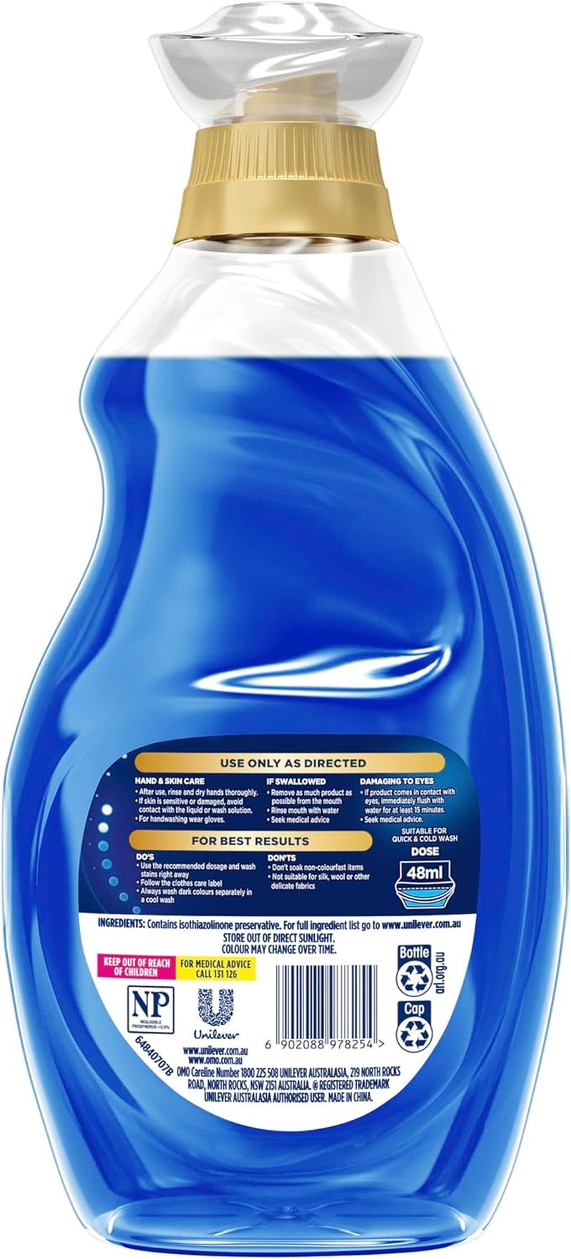 Omo Expert Wonder Wash Odour Refresh Laundry Detergent Liquid 1.94L image number 1