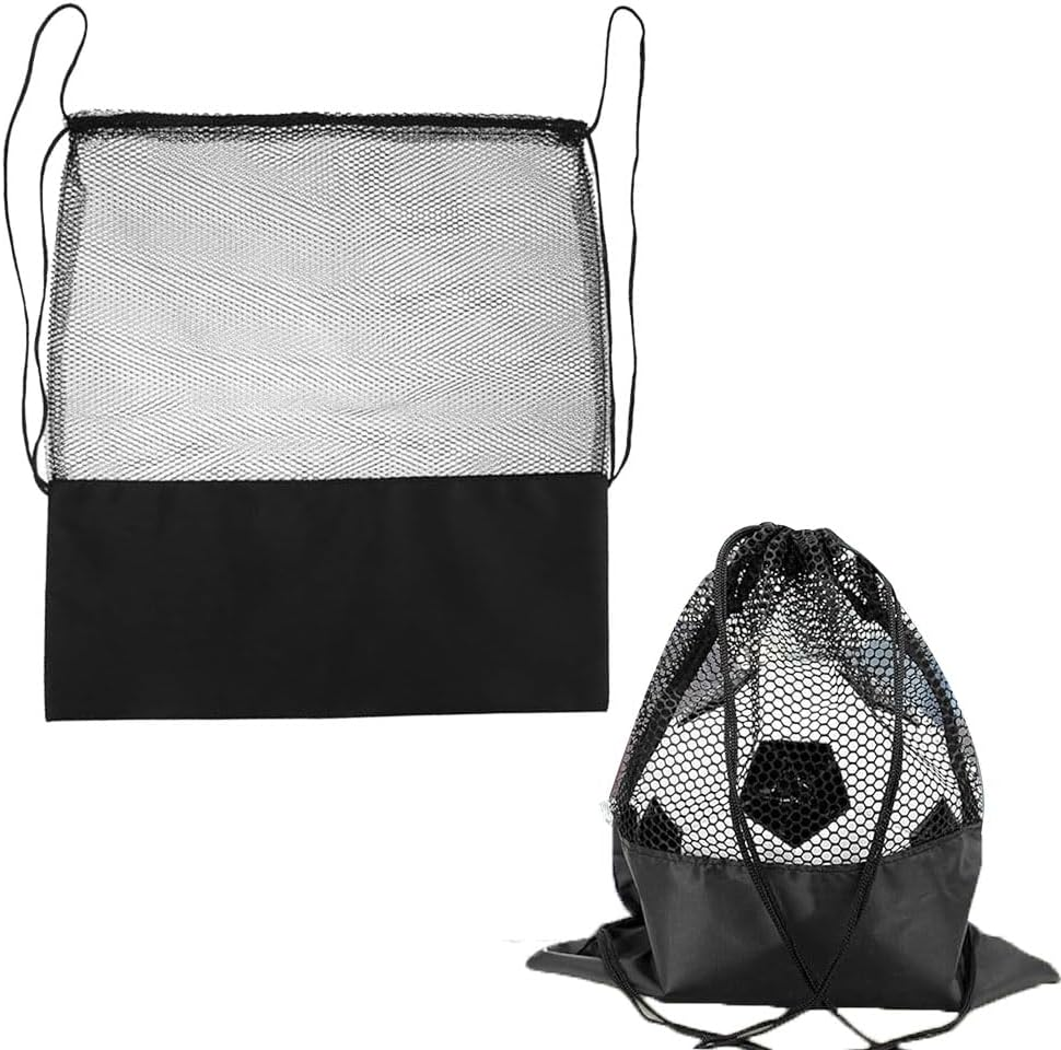Mesh Drawstring Bag Sports Ball Bagmesh Soccer Bag Basketball Bag Mesh Volleyball Bag Oxford Cloth Drawstring Backpack Sports Ball Storage Backpack image number 4