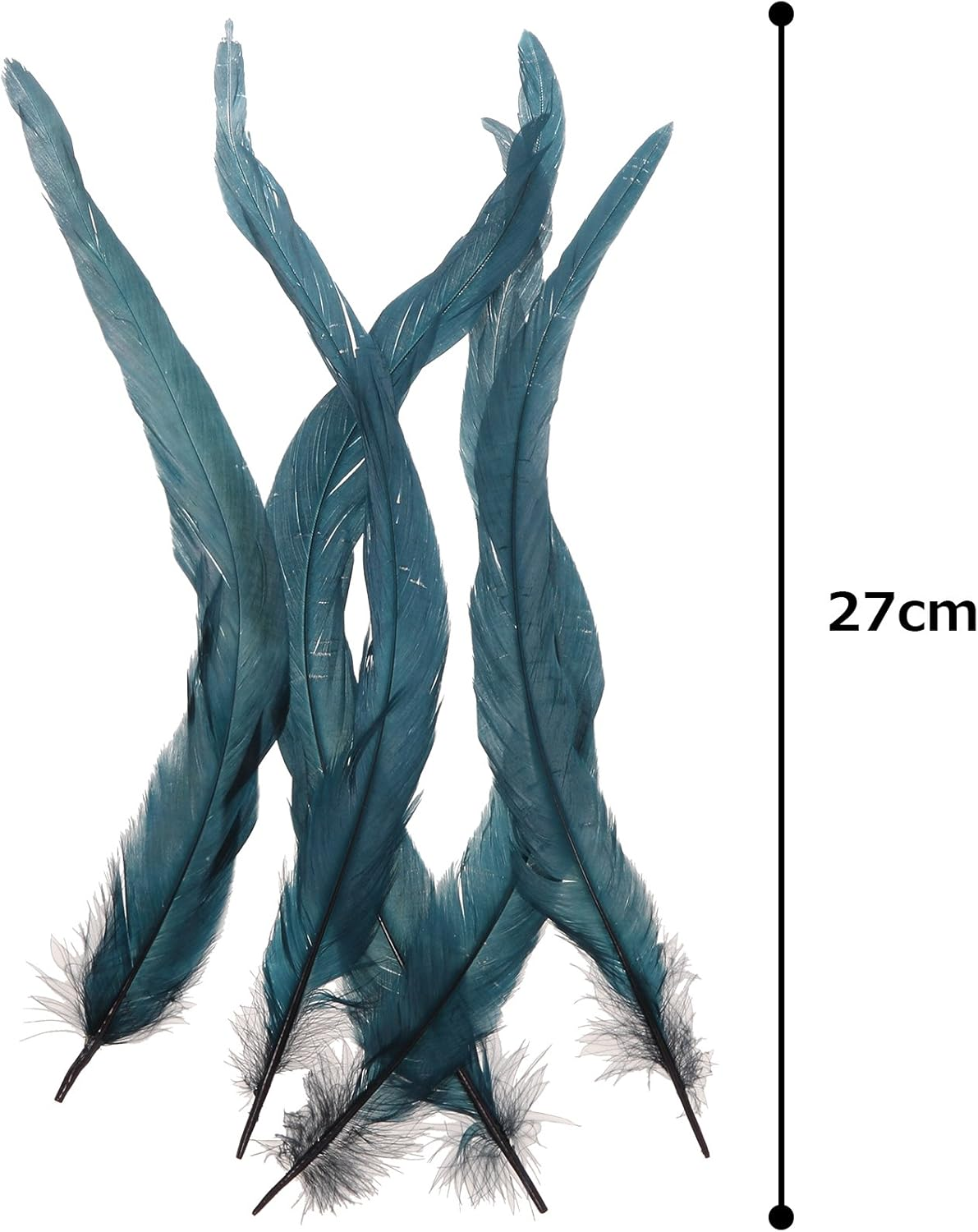 Kiyohara FT12 Cock Fringe (Set of 5), Turquoise, 10.6-13.0 Inches (27-33 Cm), image number 1