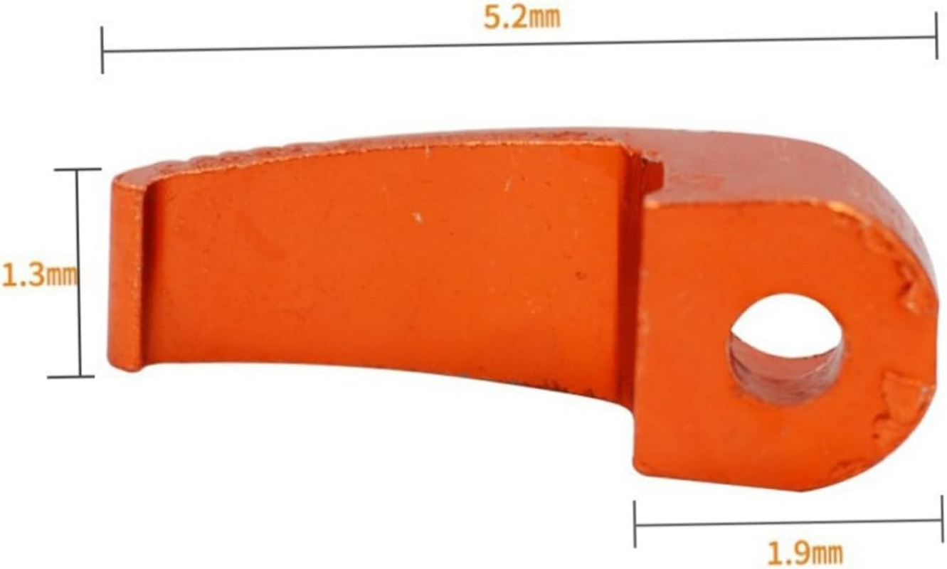 Cabilock 10Pcs Refit Parts Hook Single-Hole Aluminium Alloy Helmet Hook for Motorcycle Electric Scooter Storage Bag