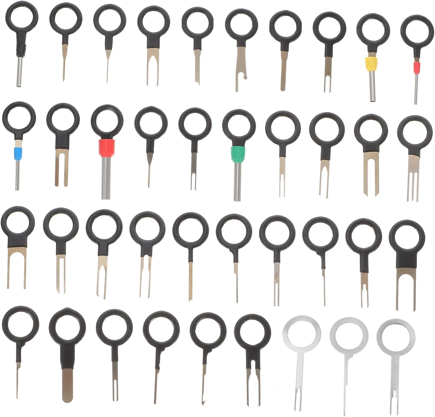 TINEASUR 73Pcs Automotive Terminal Removal Kit Pin Extractor Tool Set for Electrical Wire Harness Connector Repair image number 2