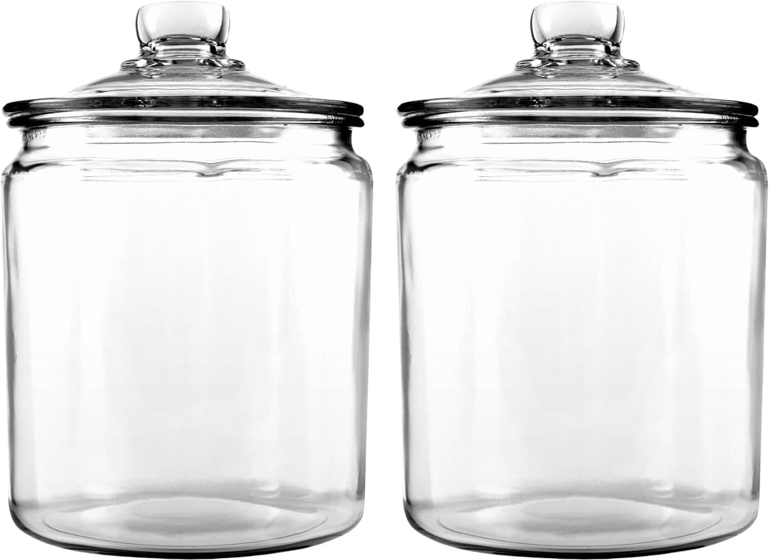 Anchor Hocking Heritage Hill Glass Storage Jar with Lid, Clear &ndash; Durable Reusable Glass Canister for Food, Pantry, or Countertop Storage &ndash; Classic Design &ndash; Dishwasher Safe, 0.5-Gallon Capacity image number 6