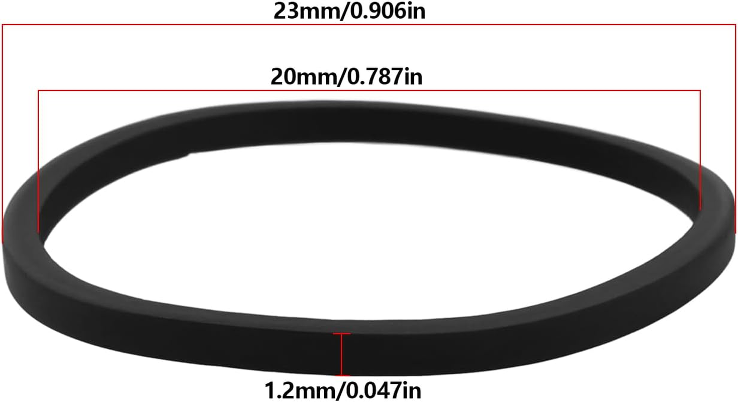 Ecsing 4PCS Square Tape Player Rubber Drive Belt Inner Diameter 20Mm for Tape Players Cassette Recorders CD ROM Drives Audio Tape image number 2