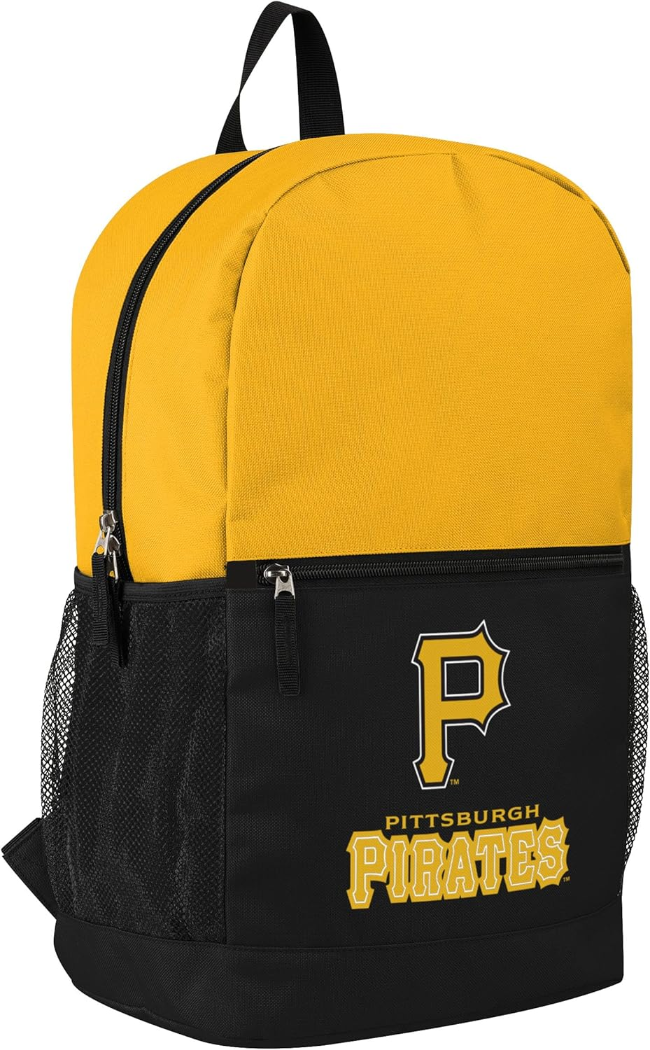 FOCO MLB Officially Licensed Baseball Team Color Primary Logo 2 Tone Big Logo Color Block School Bag Travel Backpack - Atlanta Braves image number 3