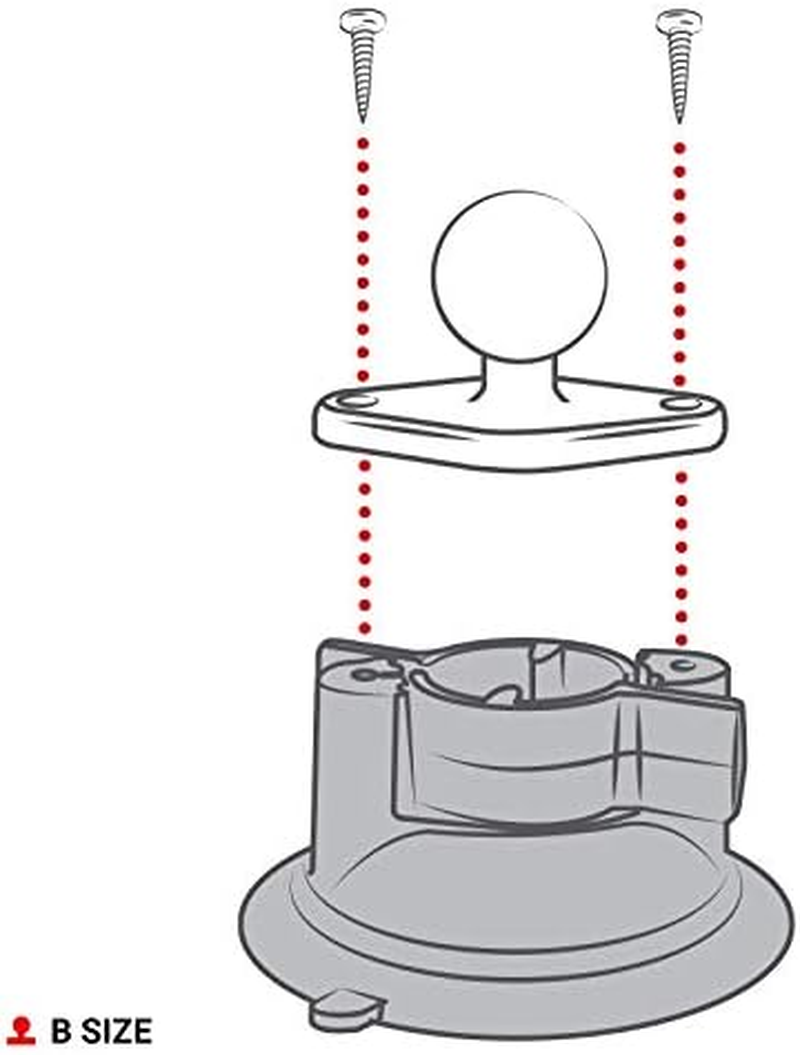 RAM Mounts Twist-Lock Suction Cup Base with Ball image number 5