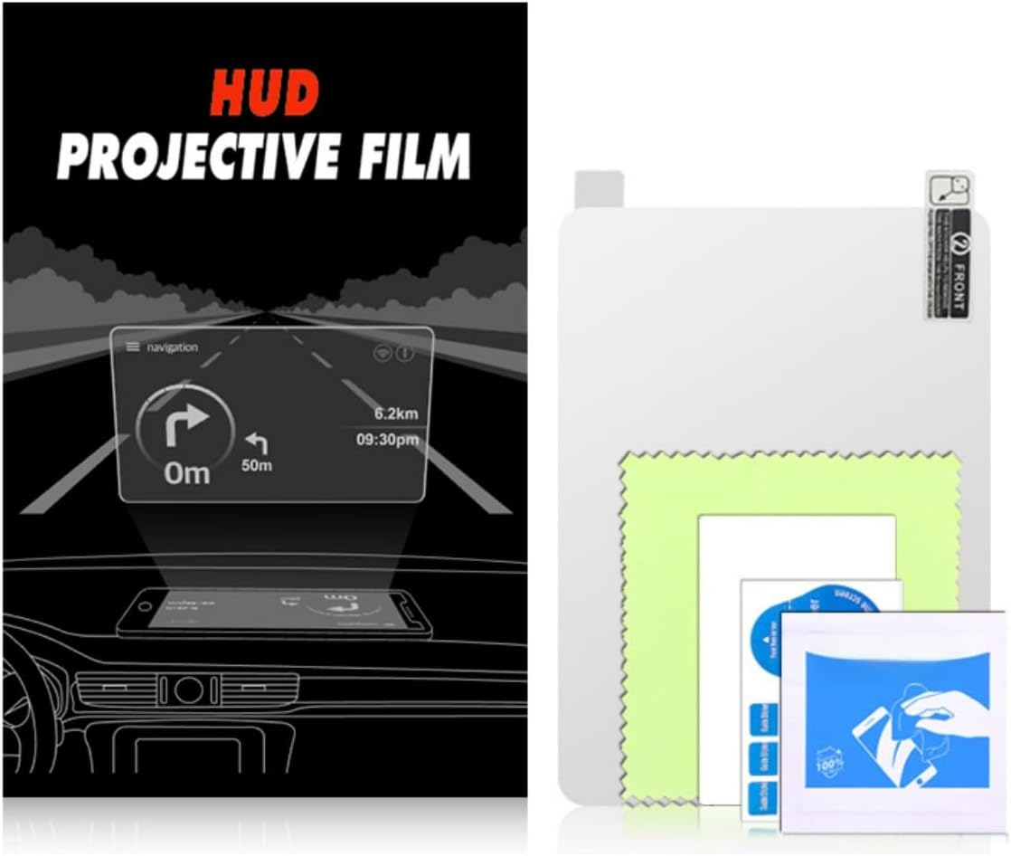 2 Pieces Reflective Film,Anti-Reflective Windshield Protector,Car HUD Screen, Anti-Glare Clear Reflective Sheet (5.9X5.1Inch) image number 6