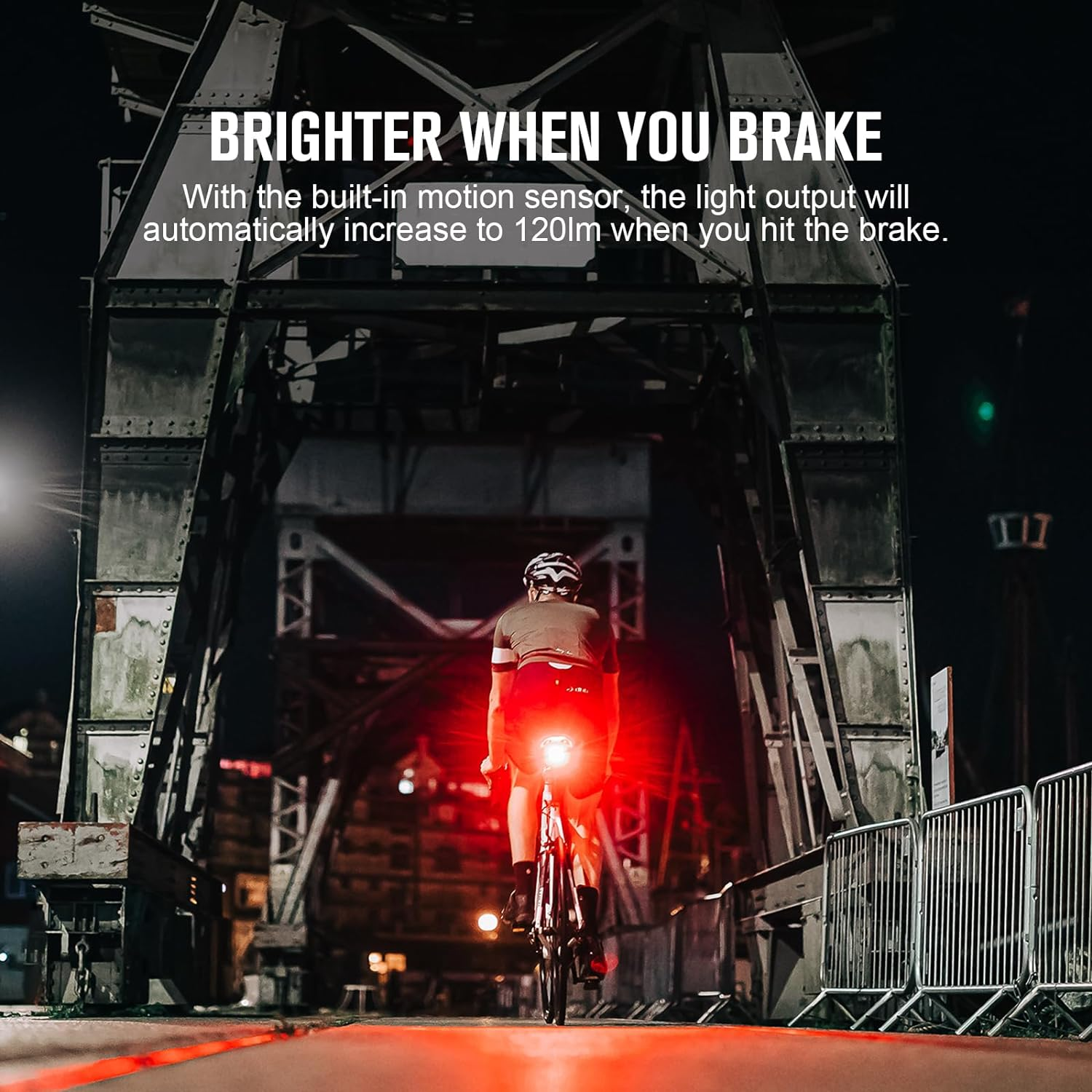 OLIGHT Rn120C（Type-C） Port Powerful Bike Taillight Max 120 Lumens Rechargeable for Daily Commuting and Road Cycling image number 1