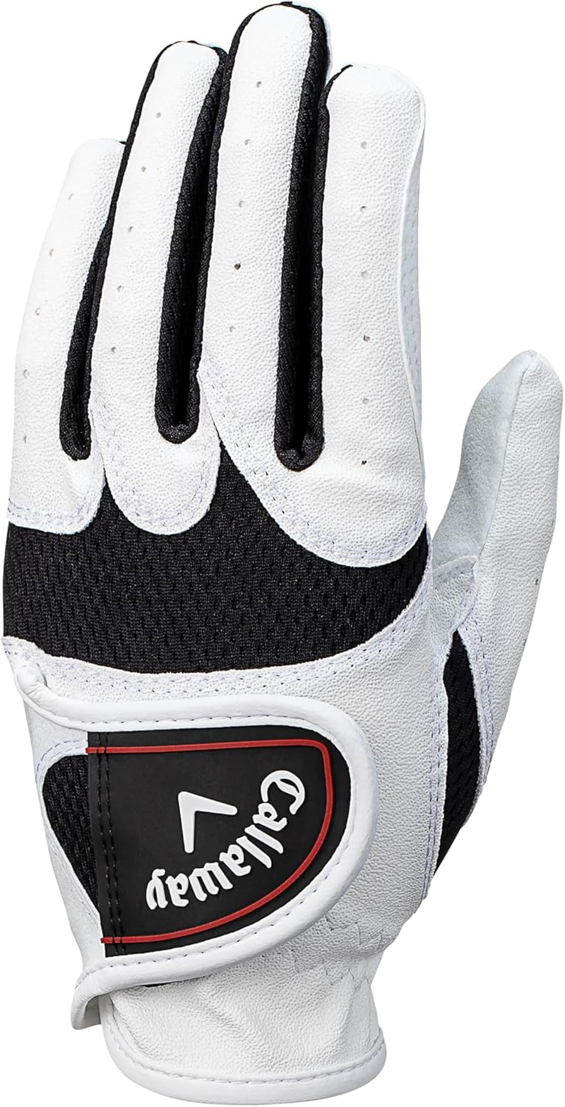 Callaway Gloves WARBIRD Junior LH WHT M 25 (M (Approx. 6.3 Inches (16 Cm), Left Hand Worn [Right Handed]), White, Junior image number 1