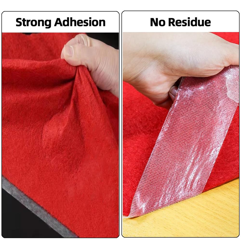 Skycabin Double Sided Fabric Tape Heavy Duty Carpet Tape,Strong Adhesive Mounting Tape for Carpets, Arts & DIY Crafts,Woodworking,Wall Mounting and Fixing,1In X 66FT No Residue High Tack image number 2