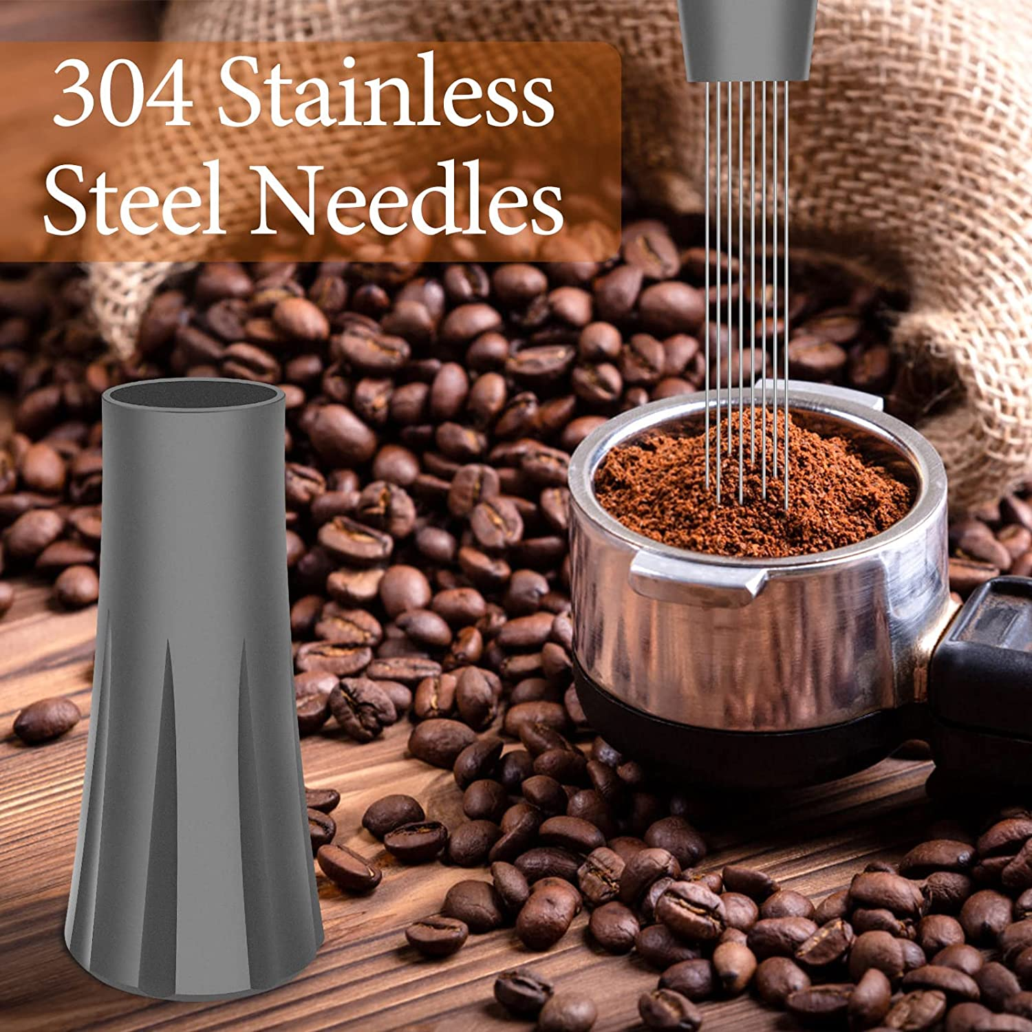 Coffee Stirrer WDT Tool - Espresso Stirrer Coffee Distribution Tool - Professional Espresso Tamper Needle Distributor and Good Barista Tools & Espresso Accessories for Coffee Bar image number 5