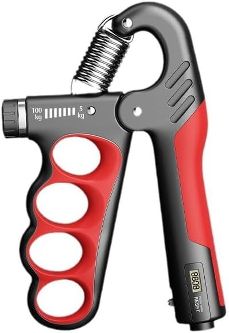 Adjustable Hand Grip Strengthener 11-220Lbs/100Kg with Auto Counter - Forearm & Finger Exerciser for Strength Training, Recovery, Gym & Home Use image number 2