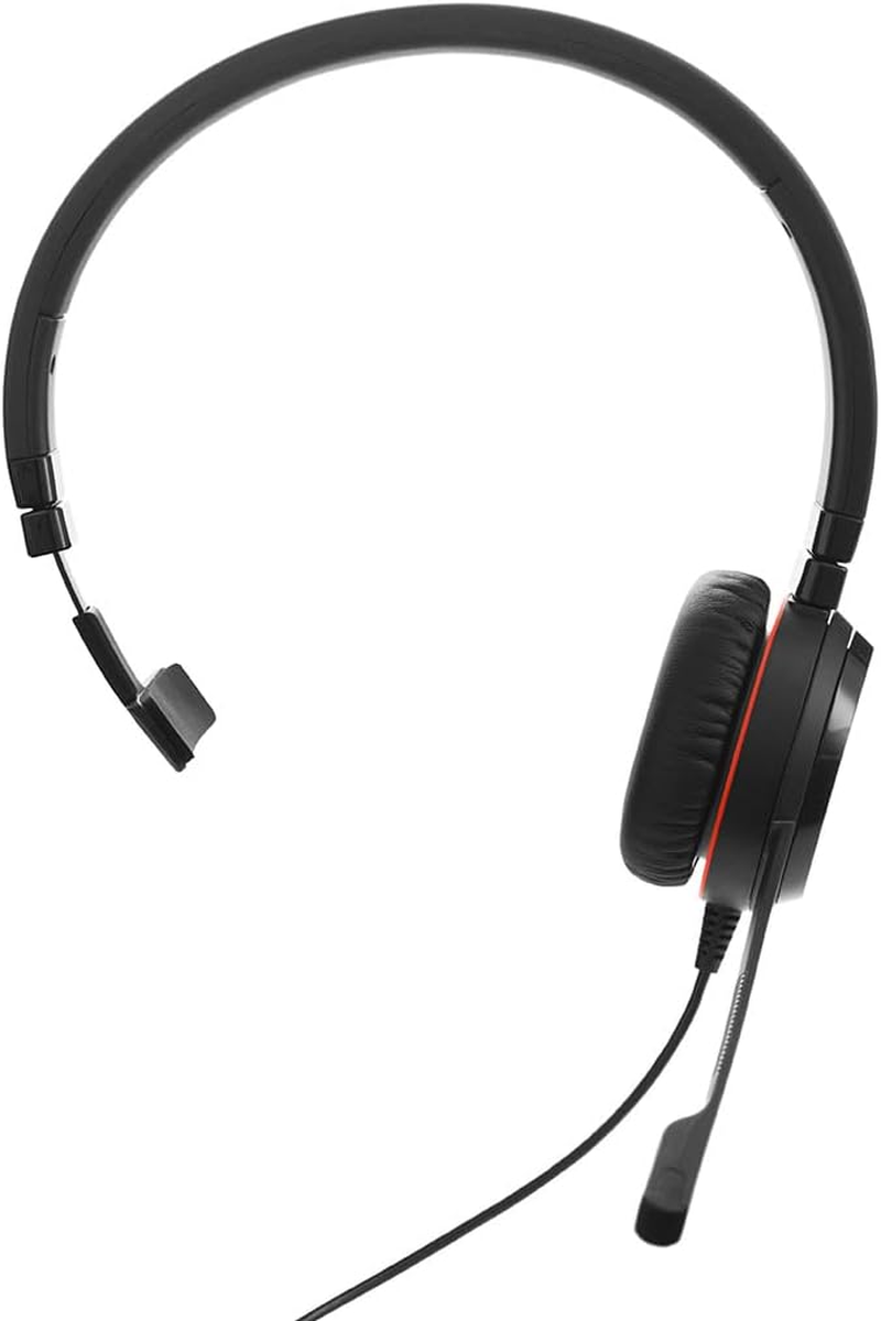 Jabra Evolve 30 II Wired Headset - USB C + 3.5Mm Jack - Advanced Chipset with ANC in Uni Directional Microphone - on Ear Headphones with Noise Cancelling Mic - Rich, Immersive Sound - UC Certified image number 5