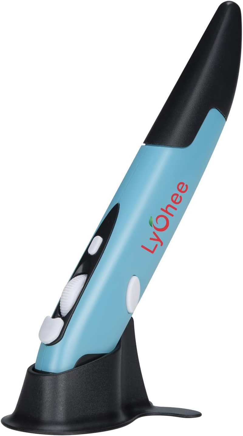 Lychee Wireless Pen Mouse 2.4GHZ USB Wireless Optical Pen Mouse 500/1000 DPI Adjustable Handwriting Mini Mice for PC Laptop Notebook Computer Mac