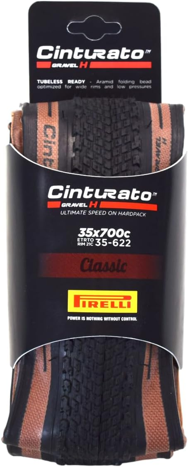Pirelli Cinturato Gravel H Bike Tire, Hard Gravel Surfaces, Tubeless Ready Clincher TLR, Grip & Adapt, Advanced Puncture/Cut Protect, (1) Tire, Black or Tan Sidewall / 700C or 650B Sizes image number 4