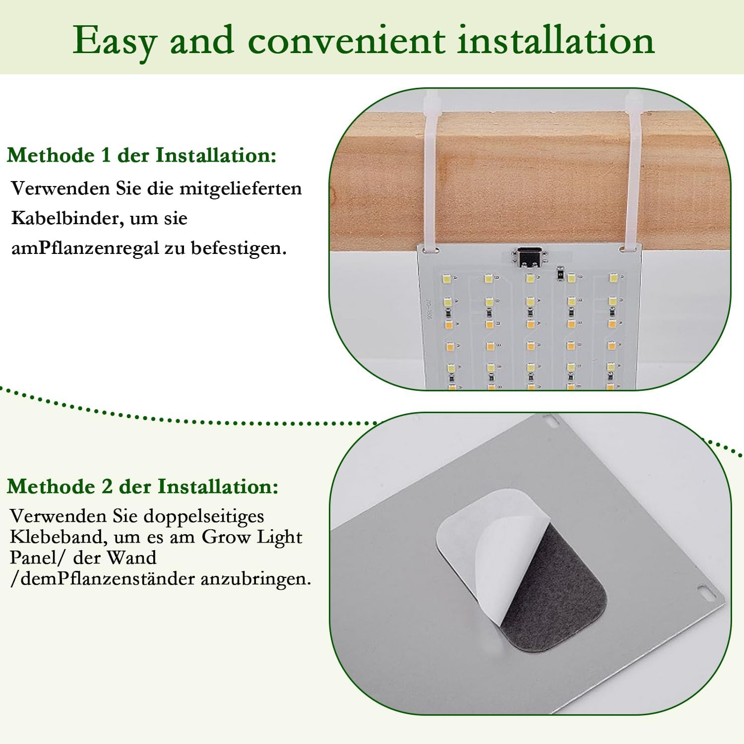 Plant Lamp, 40W Slim Indoor Grow Light with Full Spectrum Leds - Programmable Timer & 10-Level Brightness for Healthy Plants (4-Pack) image number 3
