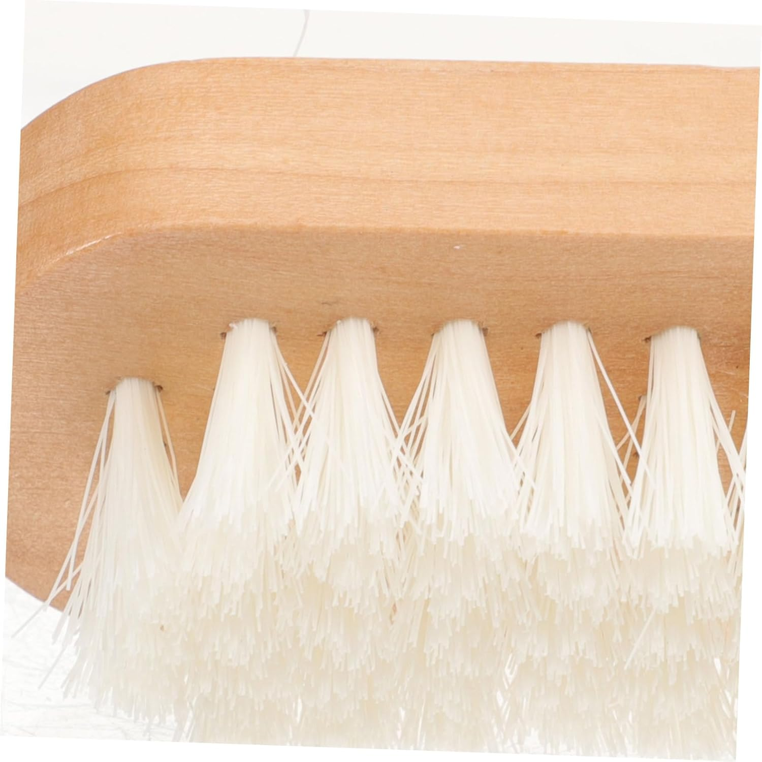 DRESSOOS 4Pcs Double Sided Wooden Nail Brush with Flexible Natural Bristles for Fingernail and Toe Cleaning Hand Scrubbing Tool Suitable for Men Women Kitchen Bathroom and Pet Random Color