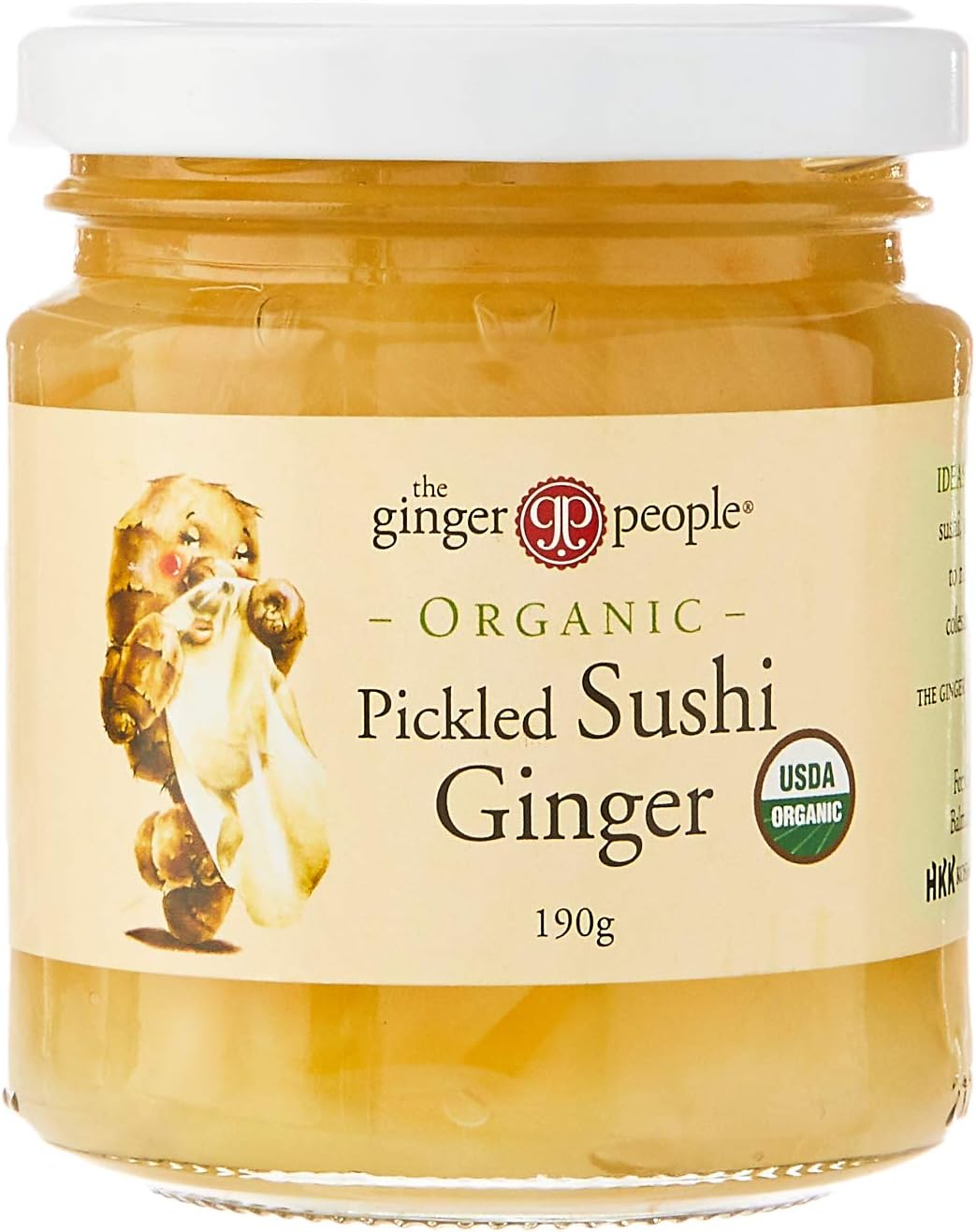 The Ginger People Organic Pickled Sushi Ginger 190G image number 1