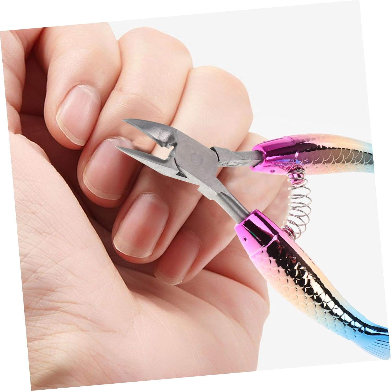 WOFASHPURET Multifunctional Nail Art Cuticle Trimmer Nail Clippers Catcher Cuticle Nipper and Remover Tool for Ages image number 1
