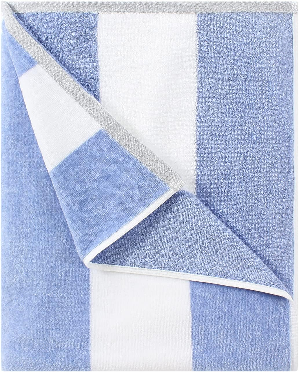 HENBAY Fluffy Oversized Beach Towel - Plush Thick Large 70 X 35 Inch Cotton Pool Towel, Rose Red Striped Quick Dry Swimming Cabana Towel