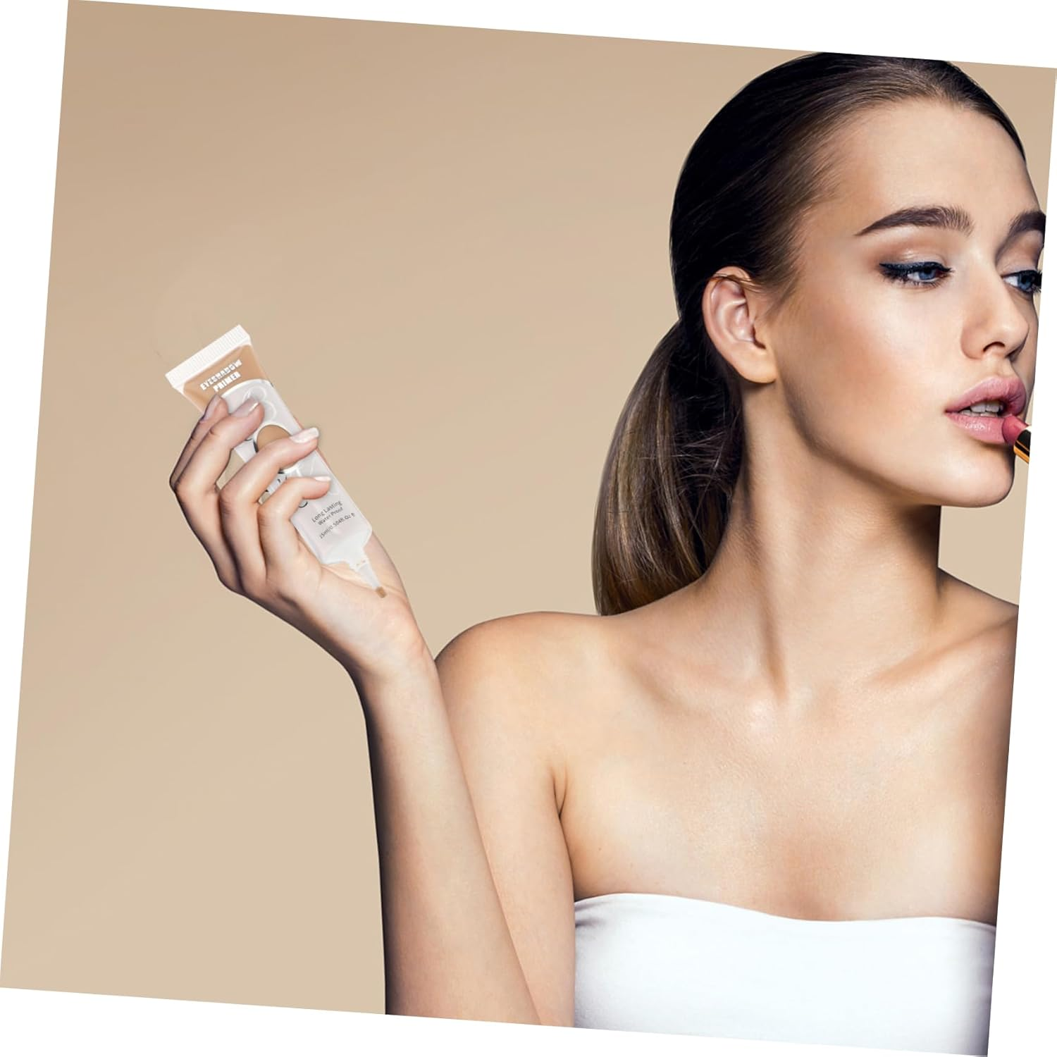 MUSISALY Eye Shadow Primer Cream Makeup Base for 24 Hour Wear Liquid Formula for Concealing Eyelid Veins and Matte Finish image number 4