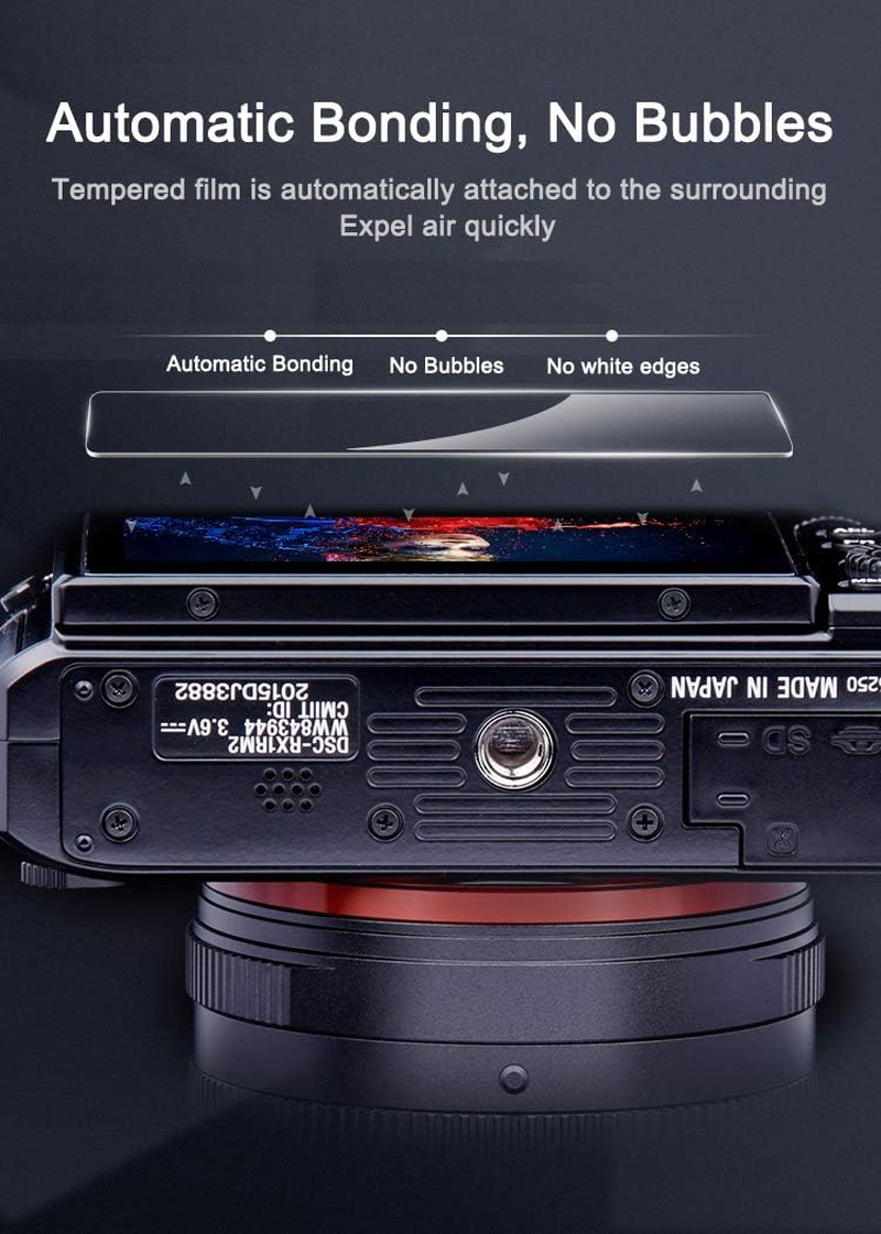 YRTIYO A1Ii Screen Protector Glass for Sony A1Ii / A7R V, Anti-Scratch, Anti-Bubble, Anti-Dust, 9H Tempered Glass, Pack of 3 image number 6