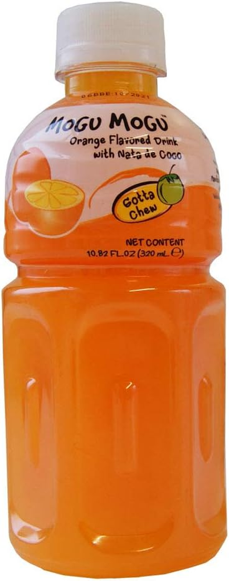 Mogu Mogu Orange Drink W/Nata De Coco 320Ml 6Pack