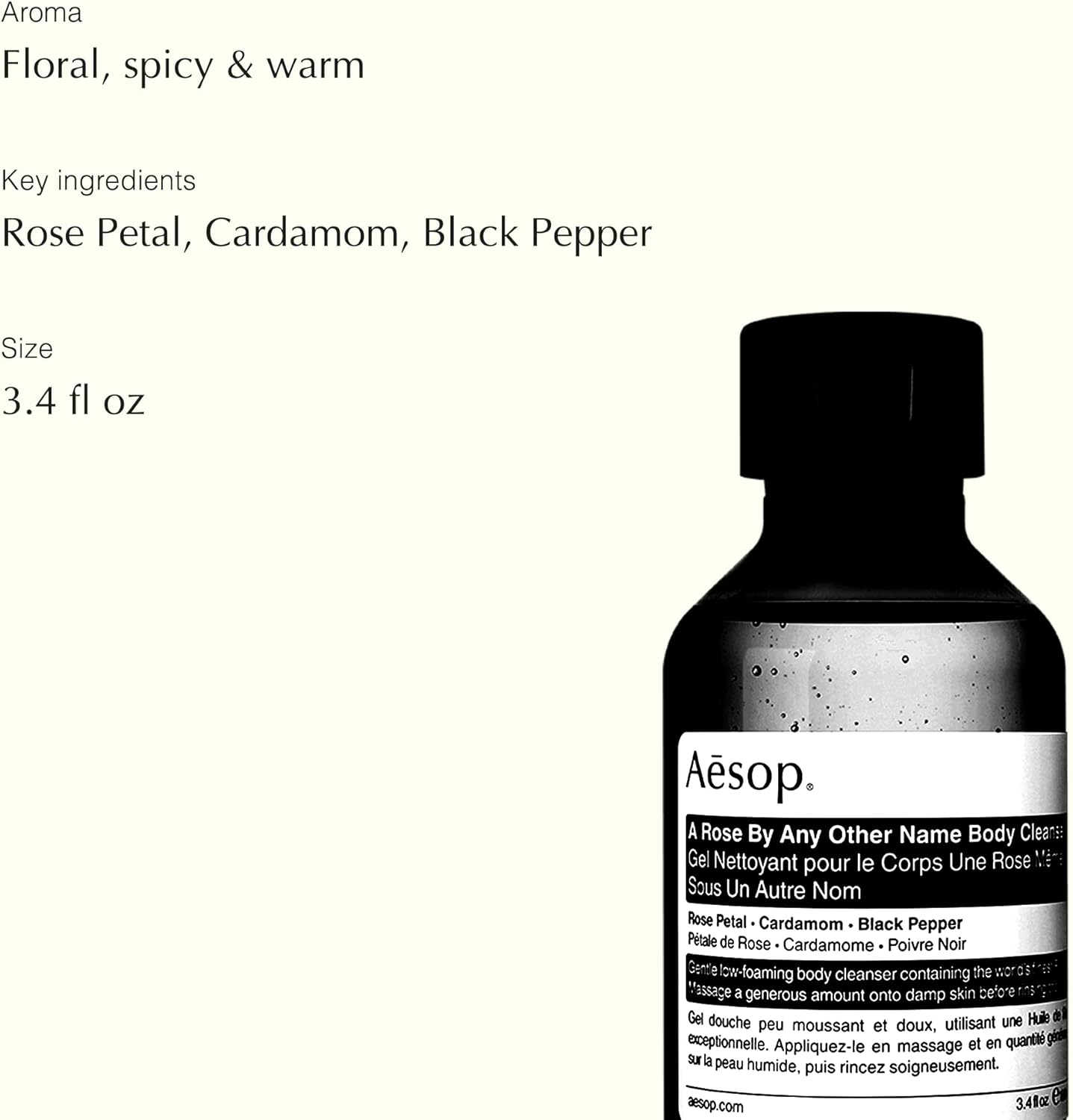 Aesop a Rose by Any Other Name Body Cleanser 100Ml/3.4Oz image number 3