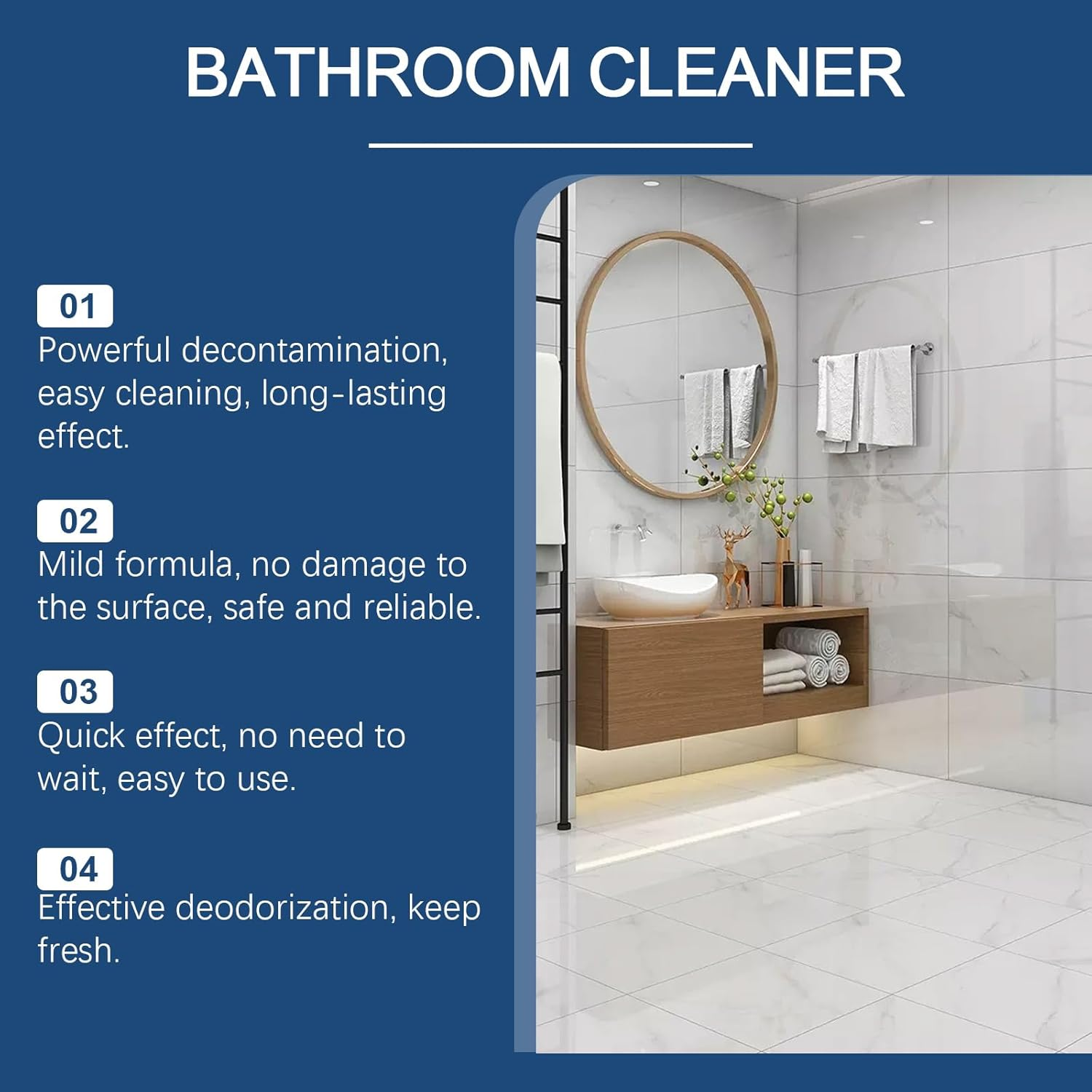 Fast-Acting Bathroom Cleaner, Multi-Surface Descaling Spray, 237Ml image number 4