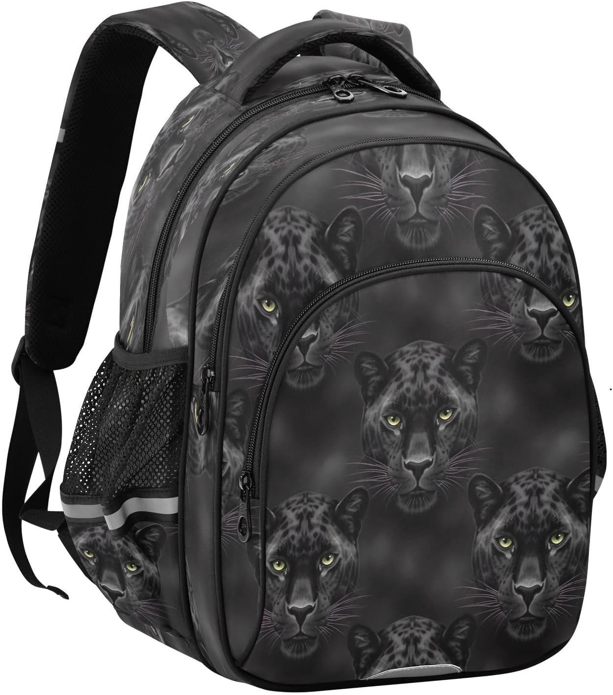 RPLIFE 15 Inch Kids School Backpack for Boys Girls, Backpack Boys Elementary School, Black Panthers image number 2