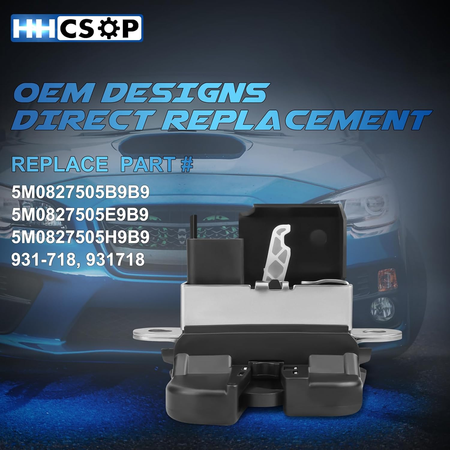 Liftgate Lock Actuator Rear Latch Trunk Latch Motor for Volkswagen VW Tiguan 2009 2010 2011 2012 2013 2014 2015 2016 2017 2018, VW Jetta 2008-2014, VW Golf 2010-2014, VW Golf Sportwagen 2010-2013 image number 1