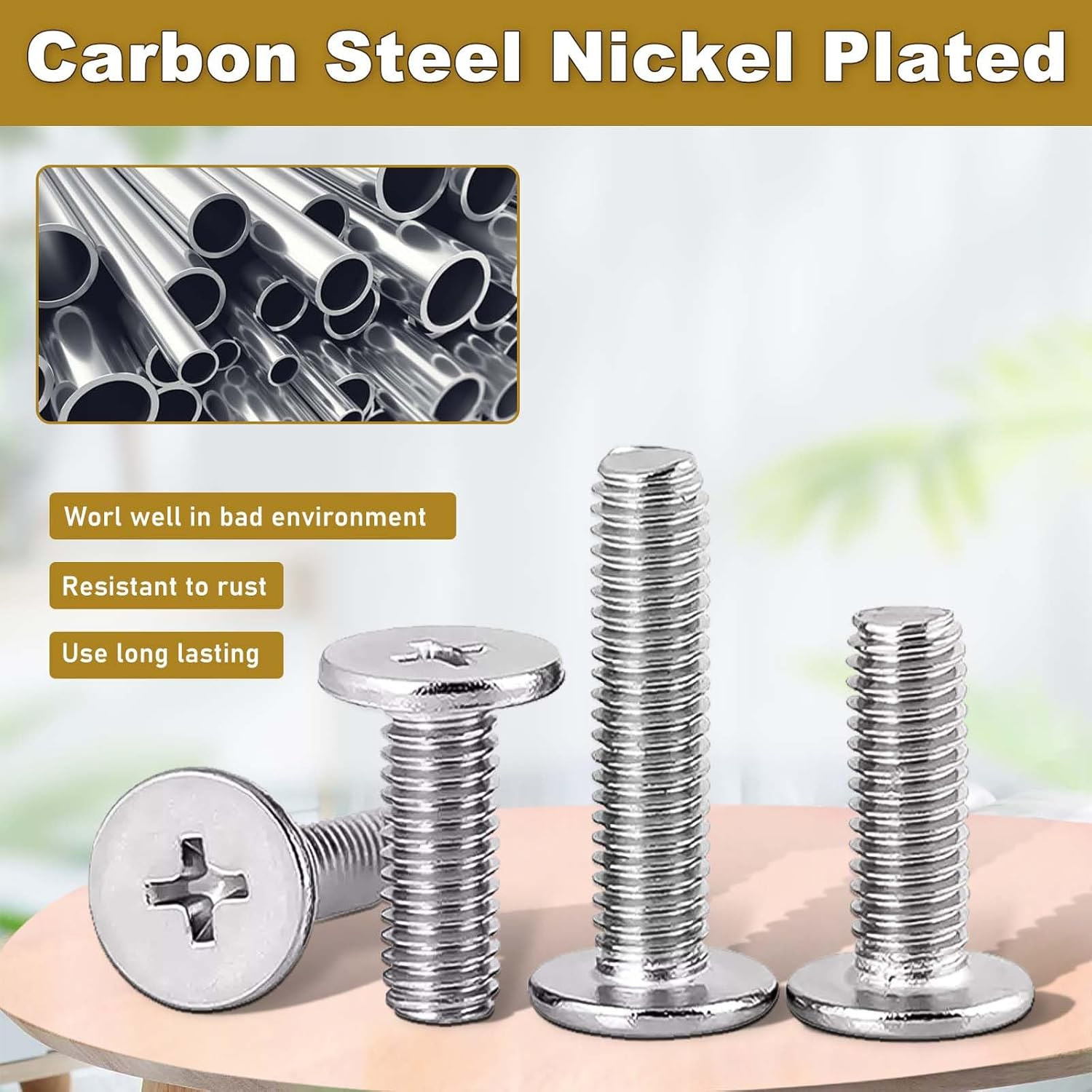 840Pcs Flat round Head Machine Screw Phillips SSD Screw Small Computer Laptop Screws Nickel Plated Micro Screw Assortment Kit for Eyeglasses, Watches, Electronic Repair image number 3