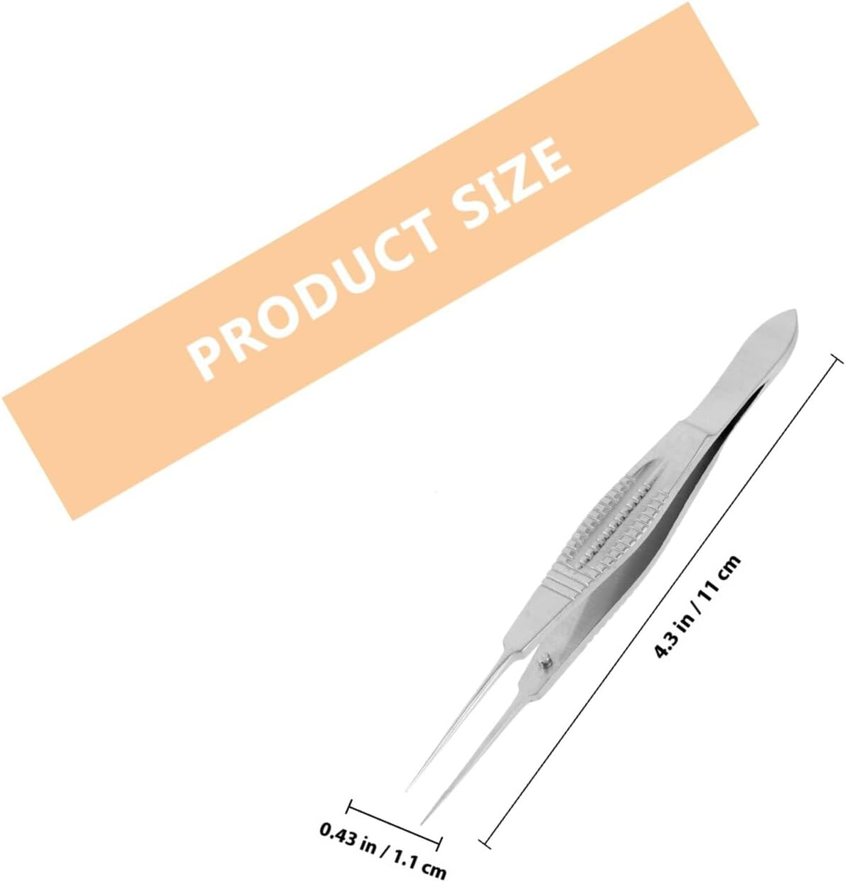 CONGARTENO Steel Eyelid Massage Tweezers Meibomian Gland Expressor Forceps for Unclogging Glands and Inverted Eyelids Smooth Edges for Clinic and Home Use image number 1