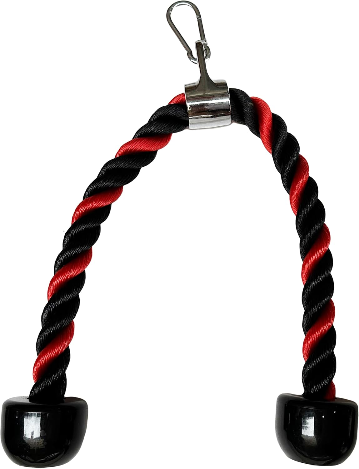 Heavy Duty Tricep Rope Attachment Tricep Rope Nylon Tricep Rope Cable Single Press Push down Fitness Gym Bodybuilding Cable Dual Grip Tricep Rope with Universal Cable Machine Attachment image number 2