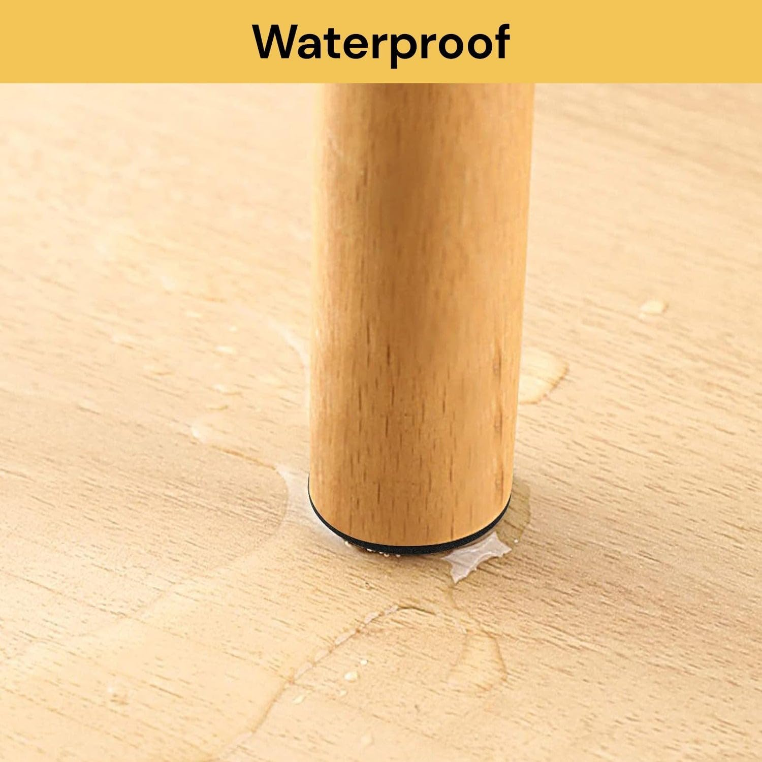 EZONEDEAL Rubber Furniture Pads, Grips for Furniture Feet & Furnitures Pads, Floor Protector for Tiled, Laminate, Wood Flooring - 15 Pieces Floor Protectors (Circle) image number 6