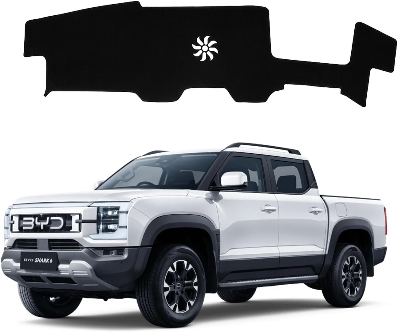 Dash Mat for BYD Shark 6 2024-2025 Luxury Suede Non-Slip Dashboard Cover Pad Interior Shark6 Accessories Dashmat image number 6