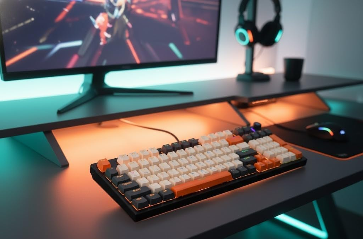 Leaven H96 Mechanical Keyboard : Wireless + Wired + Bluetooth, 96 Keys, RGB Backlit image number 3