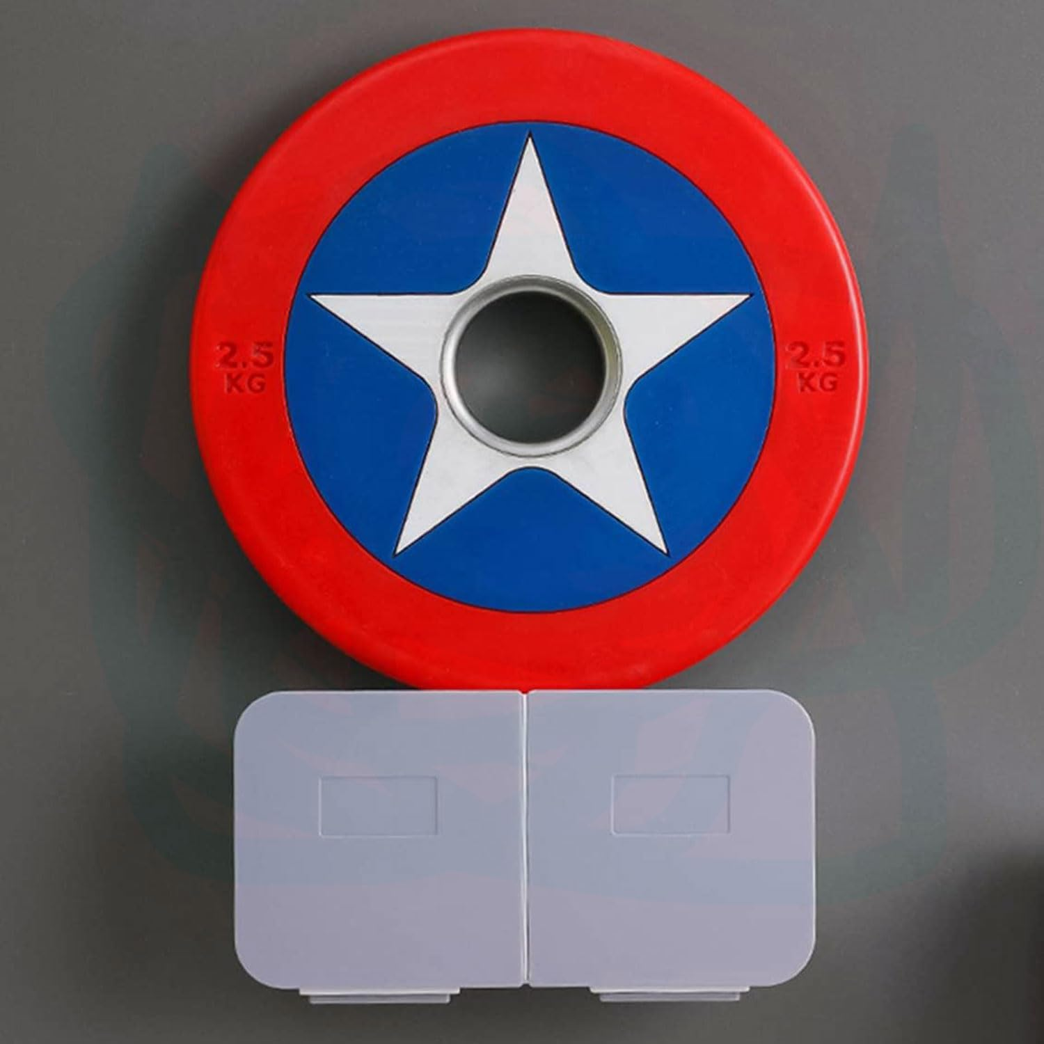 YIRANJIA Wall-Mounted Cotton Swab Holder - Bathroom Vanity Organizer for Cotton Swabs, Rounds & Sponges (White Grey) image number 1