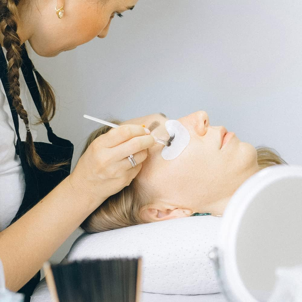 Donleeving 12 PCS Eyelash Cleaning Brush for Lash Extension, Wash Extension Lash Shampoo Brushes, Fluffy Cleaning Bath Makeup Eyelash Eyeshadow Brush Set image number 5