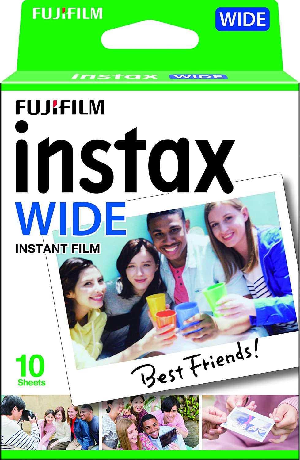 Instax Fujifilm Wide Film, White 20 Pack image number 3
