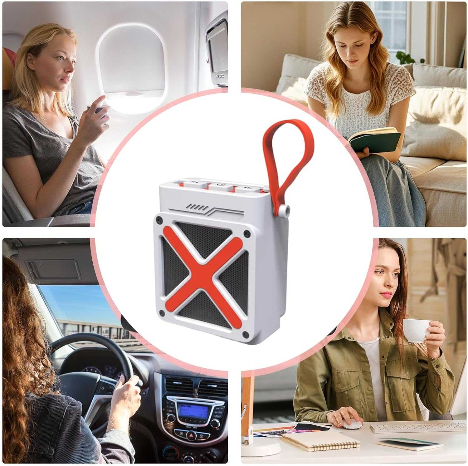 Wjnflqn Outdoor Speaker - Wireless Cool Electronics | Big Audio Outdoor Travel Speaker,For Home Office Dorm Car Travel Party Living Room Bedroom Camping image number 5