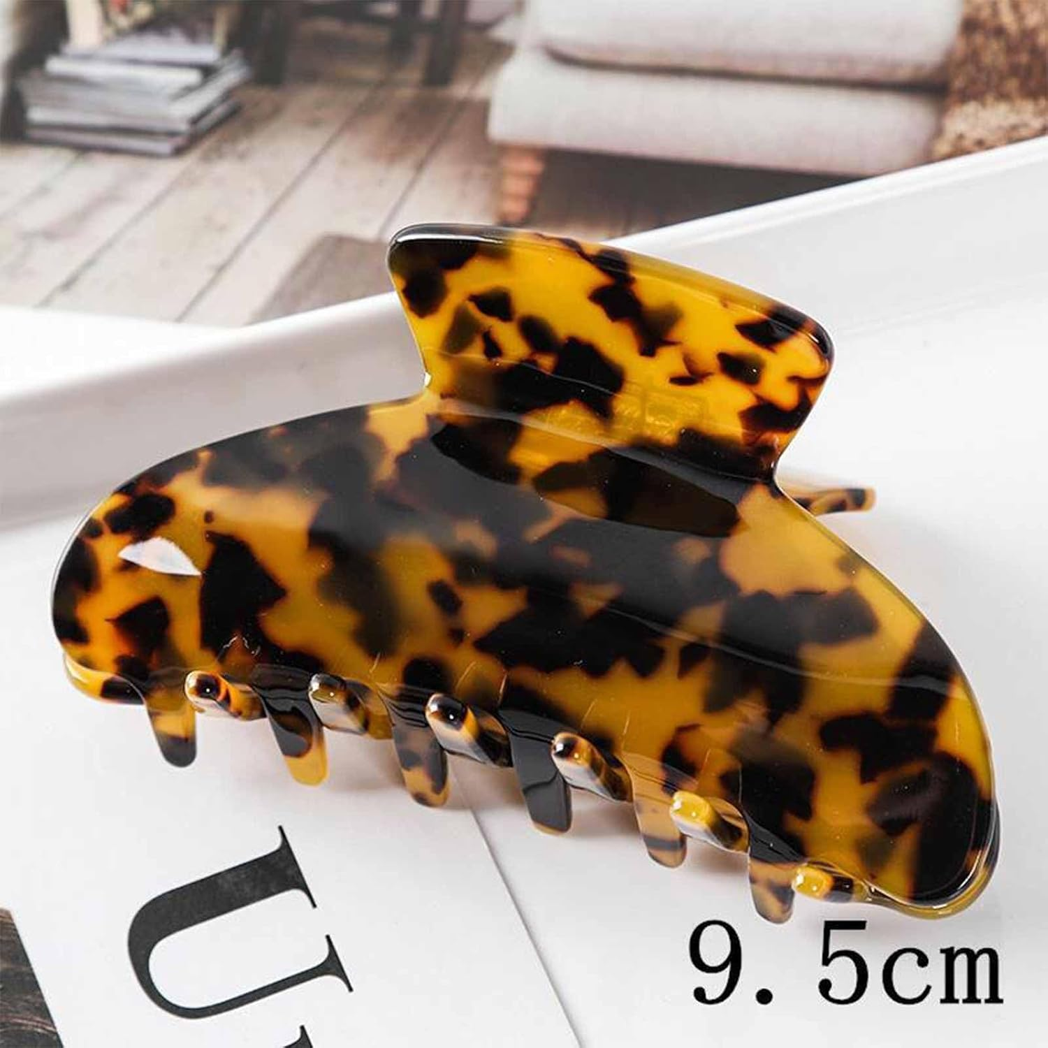 Pack of 2 Large Hair Clips Women'S Hair Clips Large Hair Clip Acetate Hair Claw Clip Hair Claws for Thick Thin Hair