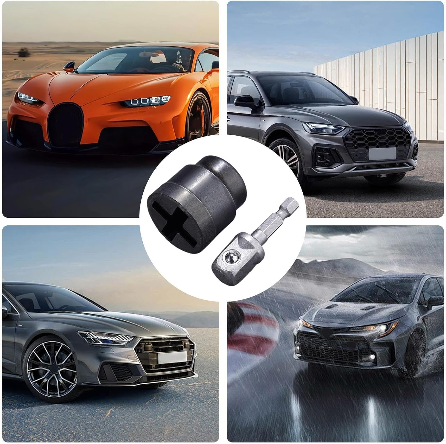 Jack Socket - Scissor Jack Socket for Car Jack | Heavy Duty Scissor Jack Socket Electric Wrench Adapter | Quick and Labor-Saving for Trailer, RV, Truck, and Auto Repair